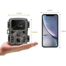 Câmera Para Trilha Caça Visão Noturna + Cartão 32gb + Pilha Cor Verde Foto mini 4