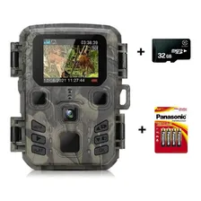 Câmera Para Trilha Caça Visão Noturna + Cartão 32gb + Pilha Cor Verde Foto mini 1