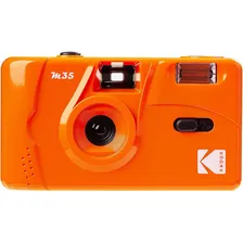 Câmera retro vintage Kodak M35 com laranja 35 mm 49028 cor laranja Foto mini 1