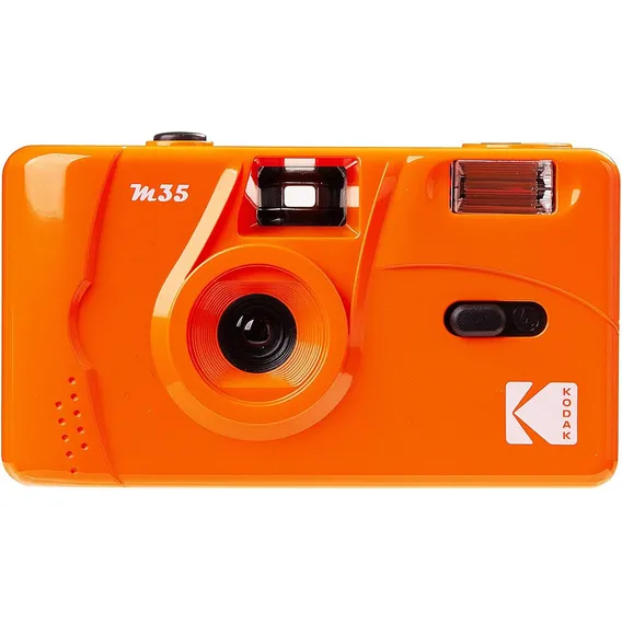 Câmera retro vintage Kodak M35 com laranja 35 mm 49028 cor laranja Foto 1