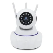 Câmera Segurança Ip Hd 720 Sem Fio Wi-fi P2p Audio 3 Antenas Foto mini 1