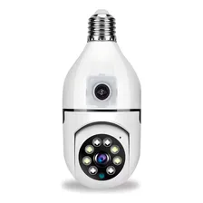 Câmera Segurança Lâmpada Espiã 2 Lentes Wi-fi Visão Noturna Foto  mini 1