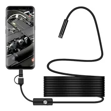 Câmera Sonda Endoscópica 5m Plug Tipo C Micro Usb Android Foto mini 1