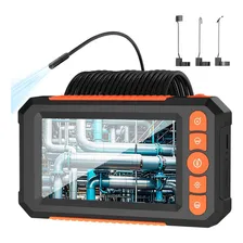 Câmera Sonda Endoscópio Inspeção Cabo 5m Tela LCD Diagnóstico Automotivo Oficina Prova D'água M-C43A Foto mini  2
