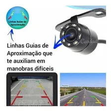 Câmera Veicular De Ré Borboleta 8 Led Visão Noturna Foto mini 3