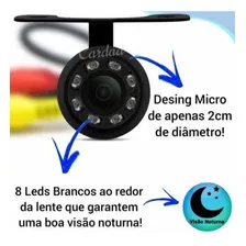 Câmera Veicular De Ré Borboleta 8 Led Visão Noturna Foto mini 2