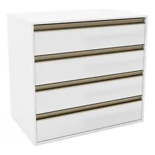 C么moda 4 Gavetas Pux Belmax Branco Fh Foto mini 1