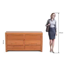 C么moda 6 Gavetas Madma Artemobili Cor Marrom Foto mini 3