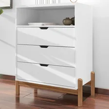 C么moda Antares 3 Gavetas Branco - Casa D Foto mini 1