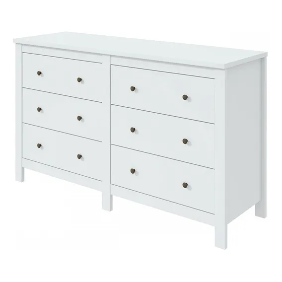 C么moda M贸veis Lopas Maggiore 6 Gavetas Branco Foto 1