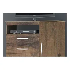 C么moda Sapateira 1 Porta E 4 Gavetas Cannes Malbec - Mpdecor Cor Marrom Foto mini 2