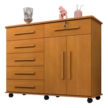 C么moda Sapateira Geval Gran Luxo Com 6 Gavetas 2 Portas Cor Nature Foto mini 1