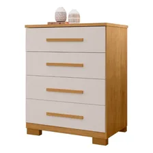 C么moda Thor 4 Gavetas Em Madeira Cor Off White Casa Lustre Foto mini 1