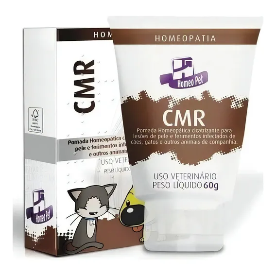 Cmr Pomada Cicatrizante - Homeopet - 60g - Real H Foto 1
