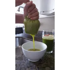 Coador Tecido Voal Para Suco Verde, Leites, Queijo Foto mini  3