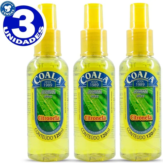 Coala Spray Odorizador 120ml - 3 Unidades À Escolher Foto 1