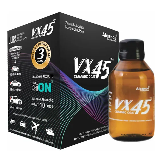 Coating Cerâmico Vitrificador De Pintura Vx45 Alcance 100ml Foto 1