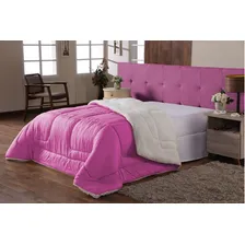 Coberdrom Edredom Sherpa Casal Queen Pele De Carneiro Pink Foto mini 1