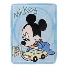 Cobertor Bebê Infantil Menino Michey Carrinho Luxo Foto  mini 1