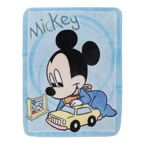 Cobertor Bebê Infantil Menino Michey Carrinho Luxo Foto 1