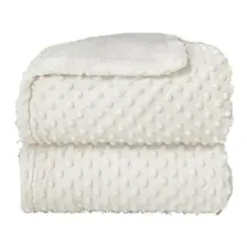Cobertor Donna Laço Bebê Plush Com Sherpa Dots Branco Bolinhas Foto mini 1