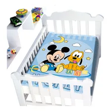 Cobertor Infantil Disney Baby Mickey Jolitex Azul 90x110cm Foto  mini 1