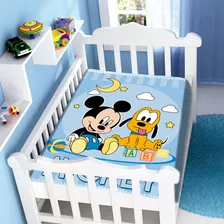 Cobertor Infantil Disney Baby Mickey Jolitex Azul 90x110cm Foto mini  2