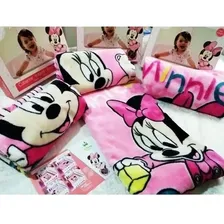 Cobertor Jolitex Berço Bebê Disney Minnie Brincando Vermelho Foto mini  2