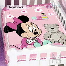Cobertor Jolitex Infantil Disney Berço Minnie Surpresa Rosa Foto mini  2