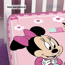 Cobertor Jolitex Infantil Disney Berço Minnie Surpresa Rosa Foto mini  3