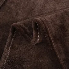 Cobertor Manta Fleece Microfibra Casal Toque Seda Marrom Foto mini 3