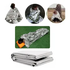 Cobertor Manta Térmica Corporal Aluminizada Isolante Térmica Foto mini 2