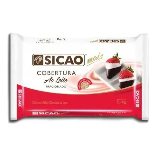 Cobertura Ao Leite Mais Barra Sicao 2,1kg Foto 1