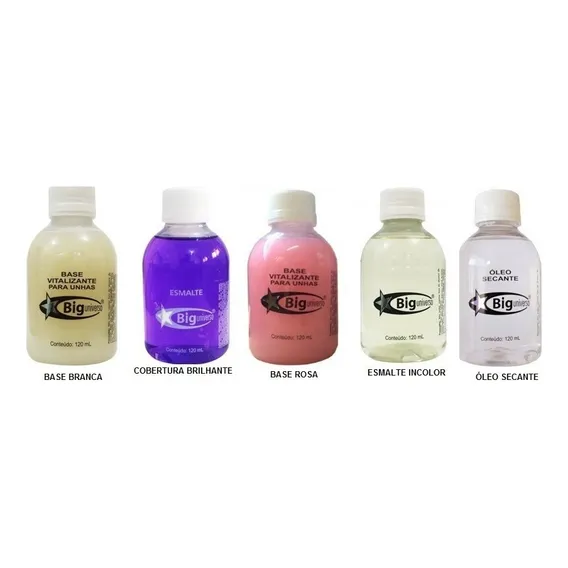 Cobertura Brilhante, Incolor, Óleo Secante E 2 Base 120ml Foto 1