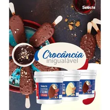 Cobertura Esquimo Crunch Chocolate Branco 4 Kg Foto mini  2