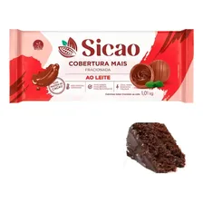 Cobertura Mais Chocolate Ao Leite Sicao Barra 1 Kg- Kit 5un Foto mini 2