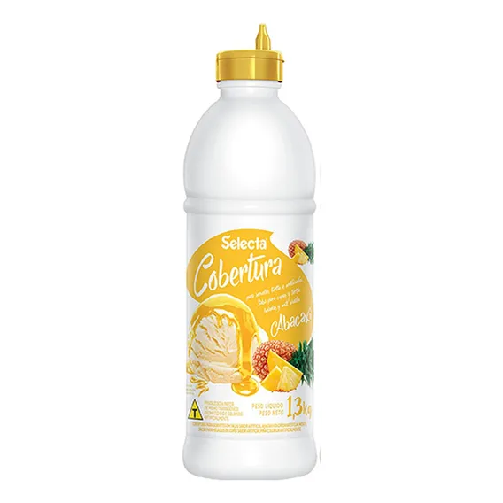 Cobertura P/ Sorvete Selecta 1,3kg Abacaxi Foto 1