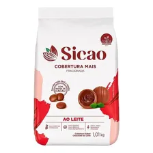 Cobertura sicao mais gotas chocolate ao leite 1,01kg Sicao ao leite Foto  mini 1
