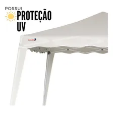 Cobertura tenda praia feira barraca portátil fácil montagem cor branco Importway Foto mini 3