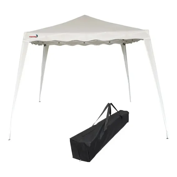 Cobertura tenda praia feira barraca portátil fácil montagem cor branco Importway Foto 1