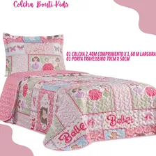 Cobre Leito De Solteiro Cobre Leito Infantil Colcha 02 Peças Cor Ballet Foto mini 3