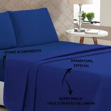 Cobre Leito Matelado Com Jogo De Lençol 3 Pçs Solteiro Liso Cor Cobre Leito + Jogo Lençol Solteiro Azul Royal Foto mini 2