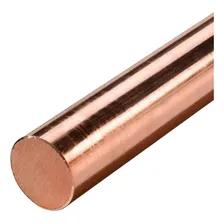 Cobre Redondo Puro 3/8 Pol ( 9,5 Mm ) X 50 Cm Eletrolitico Foto mini 1