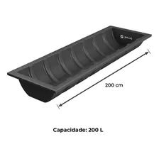 Cocho 200 Litros Preto - Gplas Foto mini  3