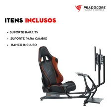 Cockpit Vulcan Supersport Estação Completa Premium G27/g29 Cor Preto Foto mini  3