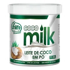 Coco Milk Leite De Coco Em P贸 Zero Lactose 200gr. Unilife Foto mini 1