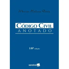 Código Civil anotado, de Diniz, Maria Helena. Editorial Saraiva Jur, capa dura em português, 2017 Foto mini  2