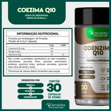 Coenzima Q10 + Ômega 3 + Vitamina E Coq10 Tcm Denavita Sabor Coenzima Q10 30 Cápsulas Foto mini 4