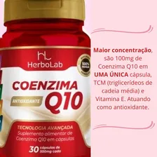 Coenzima Q10 Ubiquinona 100 Mg De Coenzima Q10 Em 1 Cápsula Foto mini 2