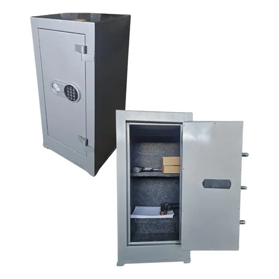 Cofre Aço 80 Cm Digital Com Concreto Pesado Cr Cac Empresas Cor Cinza Foto 1